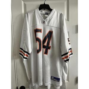 Reebok NFL Equipment Brian Urlacher Chicago Bears Jersey White Sz 3XL Football